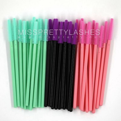 Wholesale Disposable Mascara Brushes,Bendable Mascara Wands With Soft Hair,Eye Lash Brushes Eyebrow Applicator